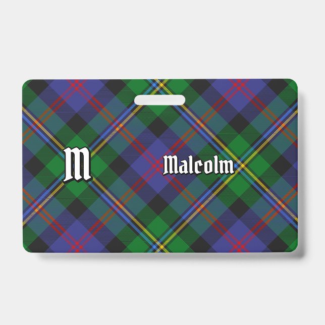 Badge Tartan du clan Malcolm (Avant)