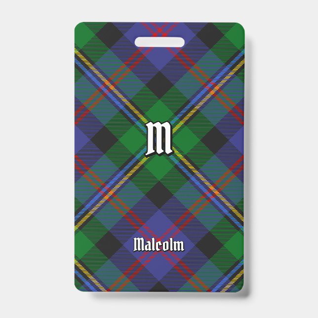 Badge Tartan du clan Malcolm (Avant)
