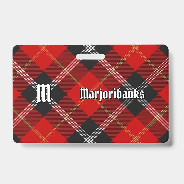 Badge Tartan du clan Marjoribanks (Avant)