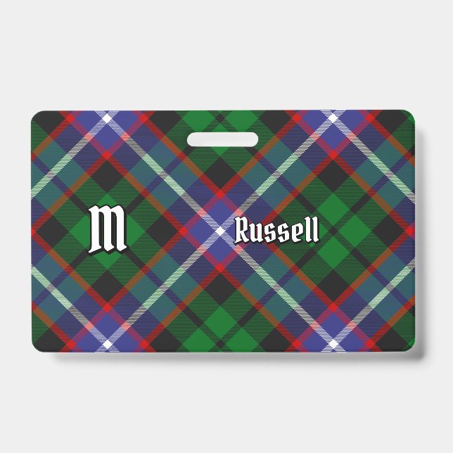 Badge Tartan du clan Russell (Avant)