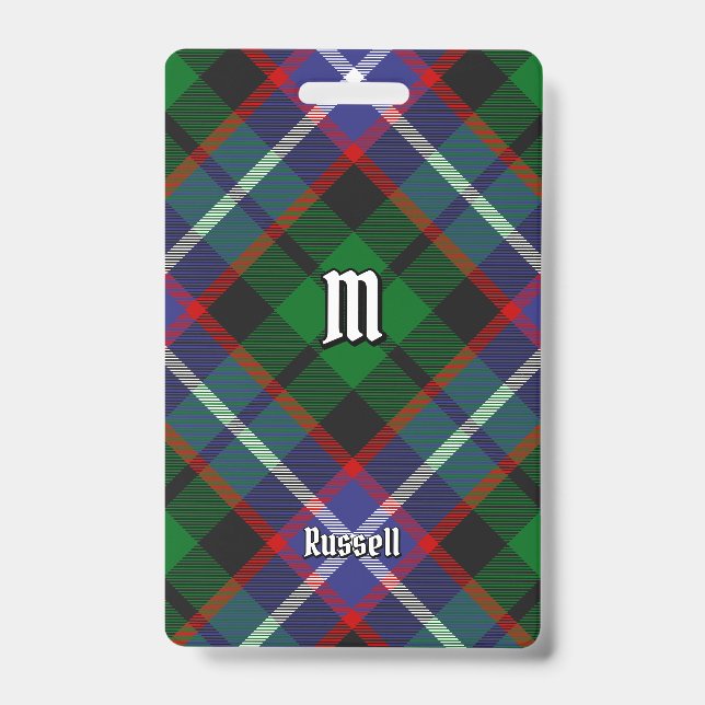 Badge Tartan du clan Russell (Avant)