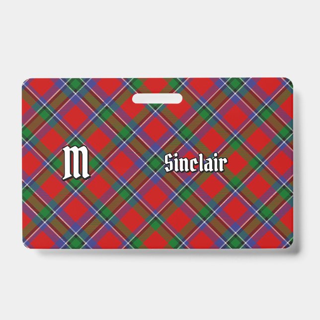 Badge Tartan du Clan Sinclair (Avant)