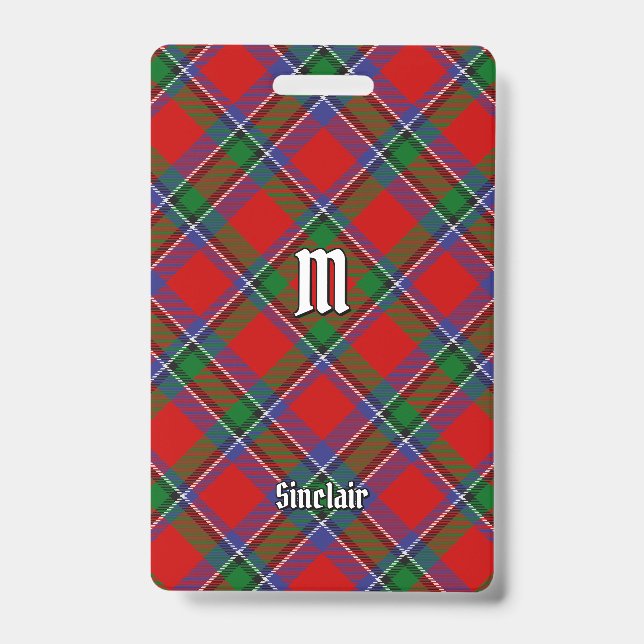 Badge Tartan du clan Sinclair (Avant)