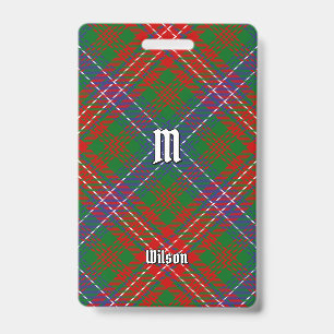Badge Tartan moderne du clan Wilson