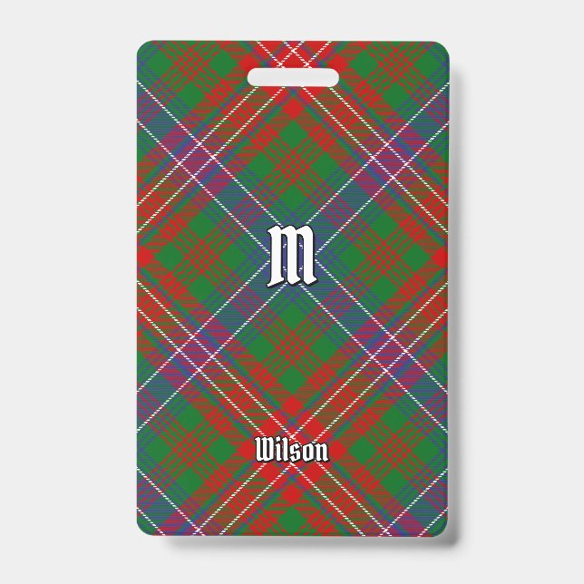 Badge Tartan moderne du clan Wilson (Avant)