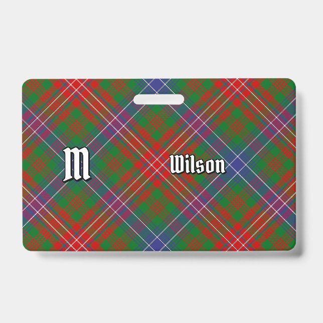 Badge Tartan moderne du clan Wilson (Avant)