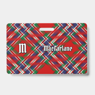 Badge Tartan Rouge Clan MacFarlane