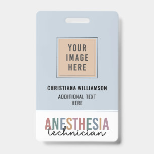 Badge Technicien en anesthésie personnalisé Technicien e