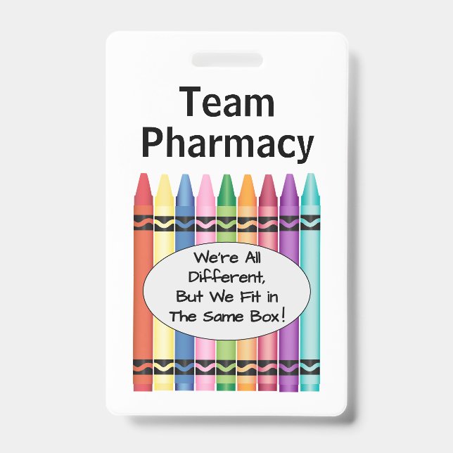Badge Technicien en pharmacie personnalisée (Avant)