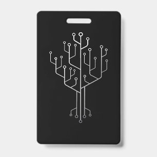 Badge Technique du programmeur programmeur de l'arbre de