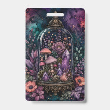 Terrarium Magique Cristal et Champignon Whimsigoth