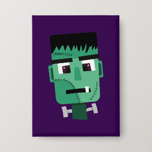 Badge Tête de monstre de Frankenstein