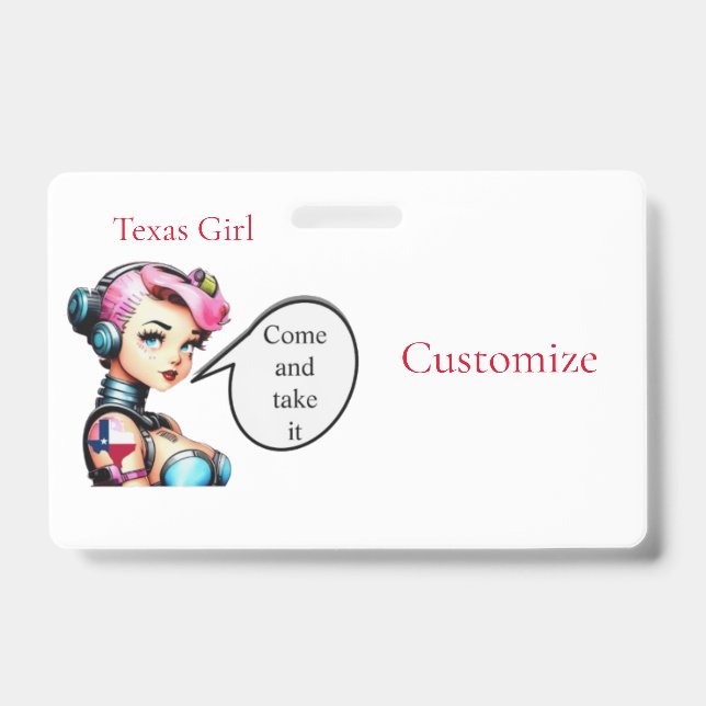 Badge Texas Girl Thunder_Cove (Avant)