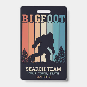 Badge Texte personnalisé Bigfoot