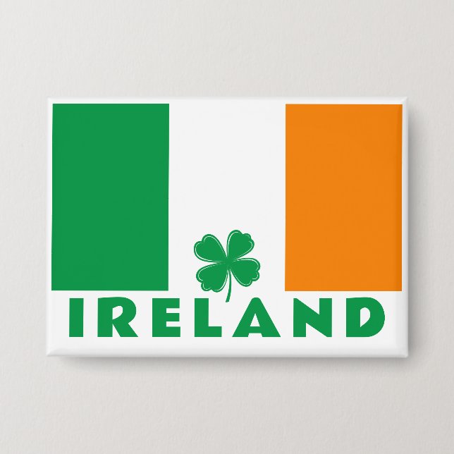 Badge Texte personnalisé Irlande (Recto)