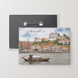 Badge Texte personnalisé Porto Portugal