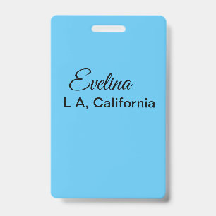 Badge Texte simple minimal ajoutez votre nom lieu ville