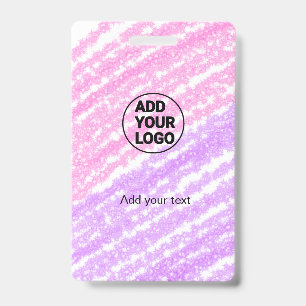Badge Texture simple pailleté rose scintillement ajoutez