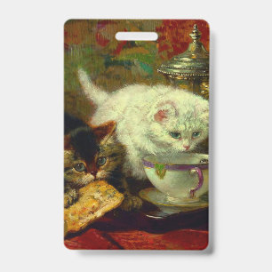 Badge Thé à la maison de kittens