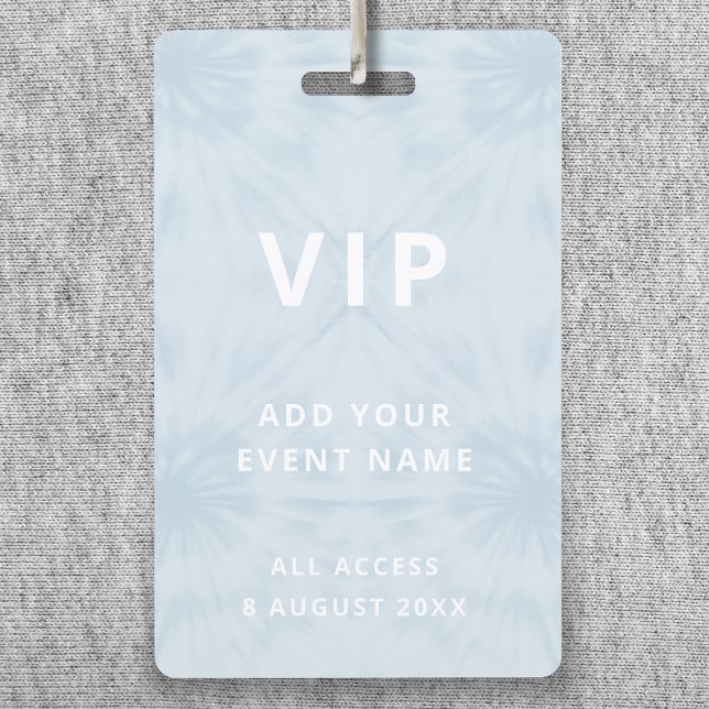Badge Tie Dye | VIP Access Pastel Blue Event (Créateur téléchargé)