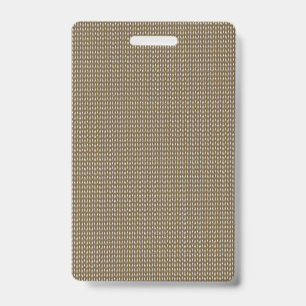 Badge Tissu Brown avec un motif vertical extensible de