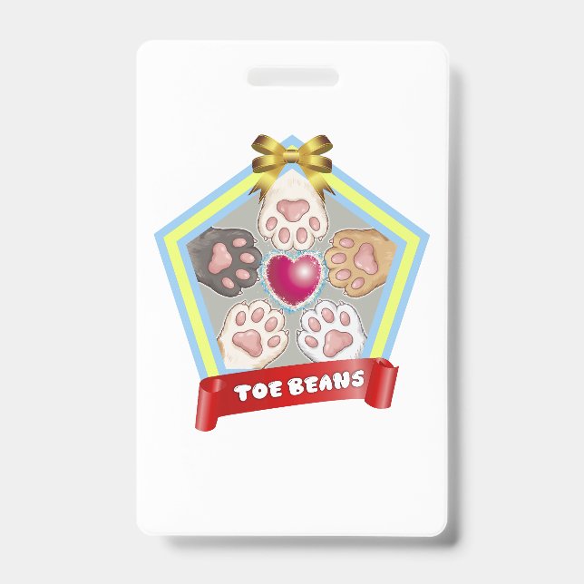 Badge TOE BEANS -kitty paw pads- (Avant)