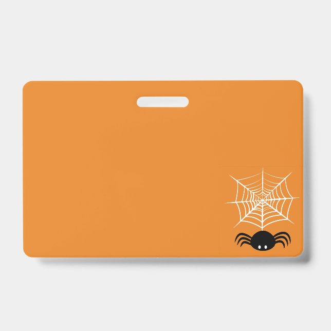 Badge Toile d'araignée Halloween (Avant)