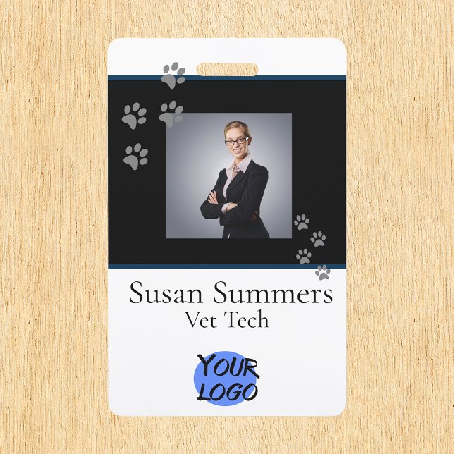 Badge Toiletteur Vétérinaire Animalerie Chien Chat Entre (Créateur téléchargé)