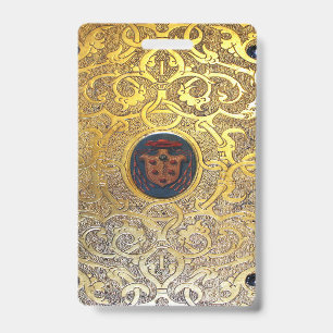 Badge Tourbillons Dorés Automnaux