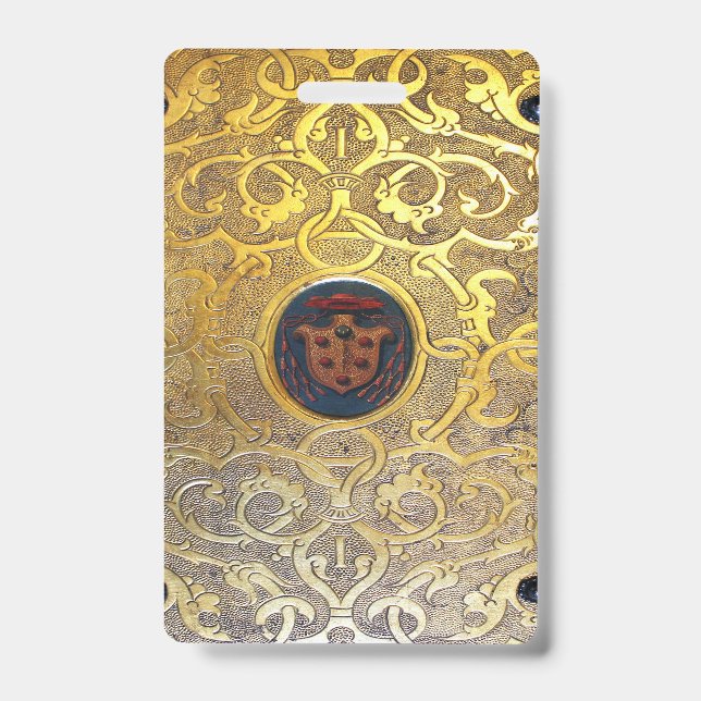 Badge Tourbillons Dorés Automnaux (Avant)
