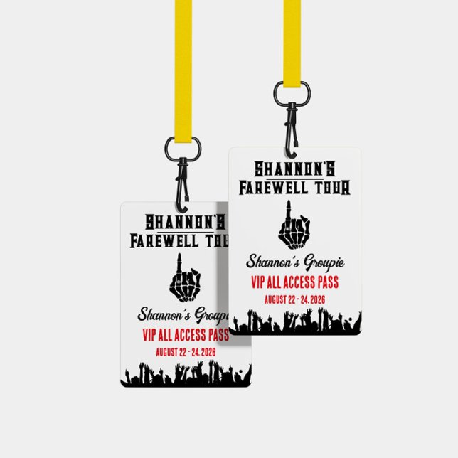 Badge Tournée d'adieu, Festival de musique Week-end d'en (Créateur téléchargé)
