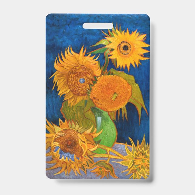 Badge Tournesols de Van Gogh (Avant)