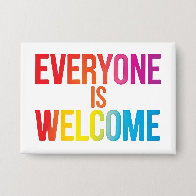 Badge Tout le monde est le bienvenu (Recto)