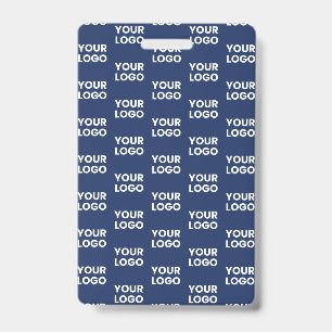 Badge Toute image ou logo commercial modifiable Dark Nav
