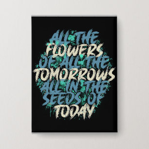 Badge Toutes les fleurs de Tomorrow Streetwear Citation-