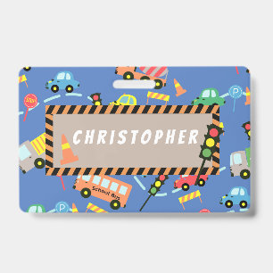 Badge Transport Bleu
