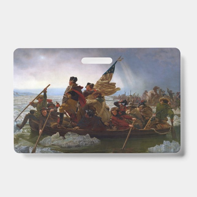 Badge Traversant le fleuve Delaware, George Washington (Avant)