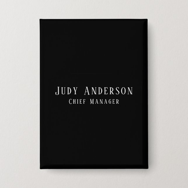 Badge Trendy Black Grey Professional Plain Serif Font (Recto)