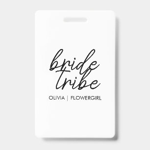 Badge Tribe de mariée   Fleur fille