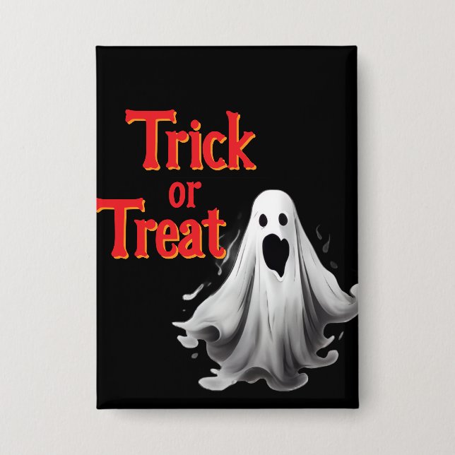 Badge Trick ou Treat sur un bouton (Recto)