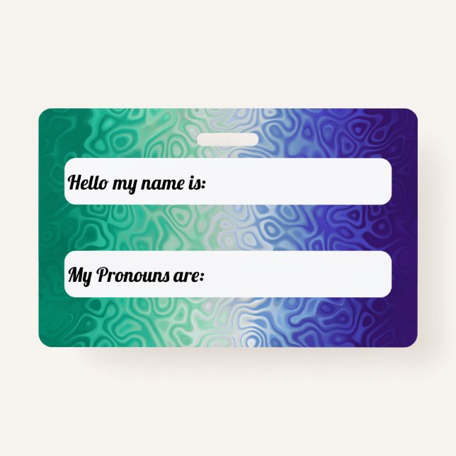 Badge Trippy Ripply Funky Boho MLM Hommes Aimants Hommes (Devant)