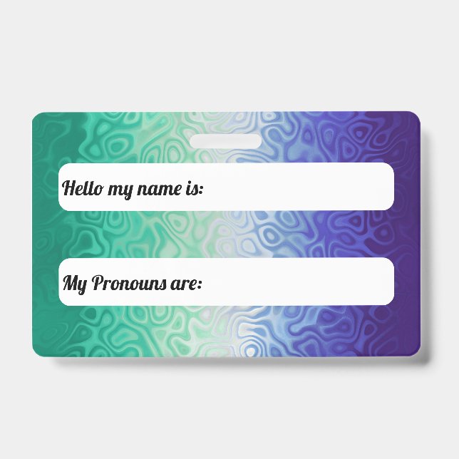 Badge Trippy Ripply Funky Boho Vente multiniveau hommes  (Avant)