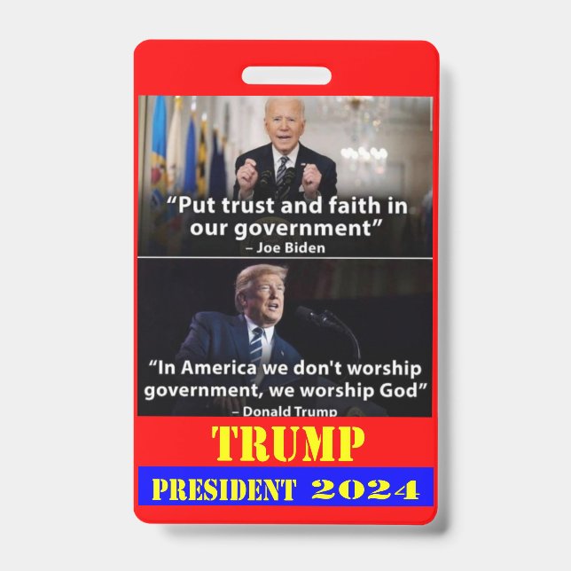 BADGE TRUMP 2024  (Avant)