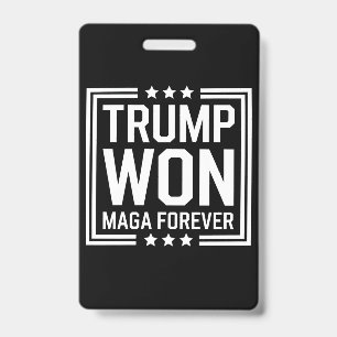 Badge Trump a gagné la 47e élection présidentielle améri