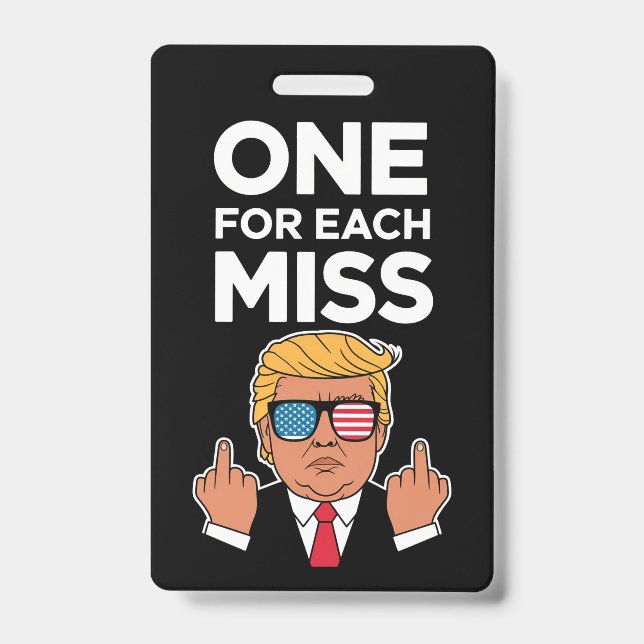 Badge Trump un pour chaque erreur  (Avant)