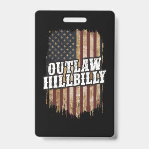 Badge Trump Vance 2024 J.D. Vance Hors-la-loi Hillbilly