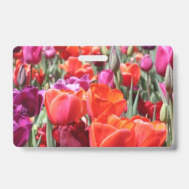 Badge Tulipes chaudes tombées (Avant)