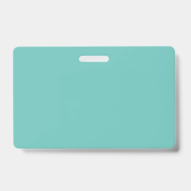Badge Turquoise Clair #6BC388, À Moitié Cuit (Avant)