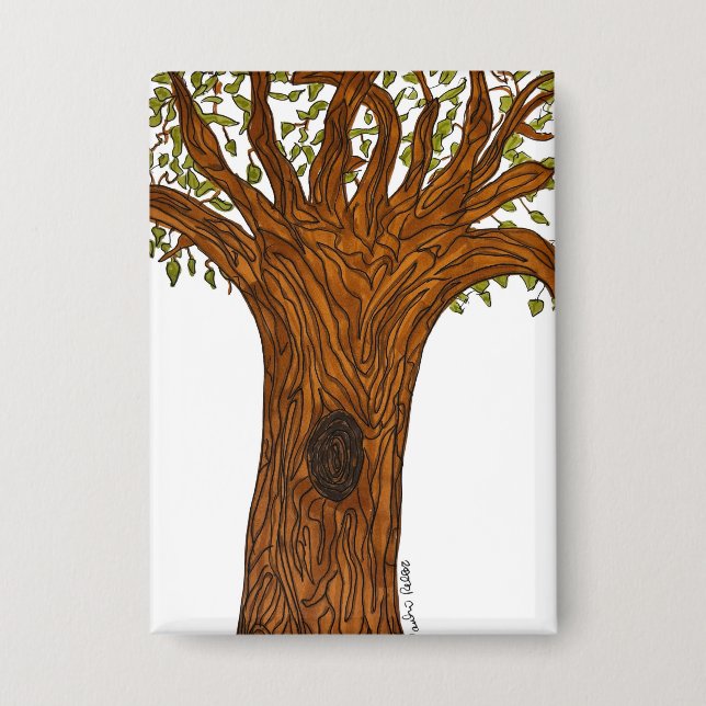 Badge Twisted Tree Button (Recto)