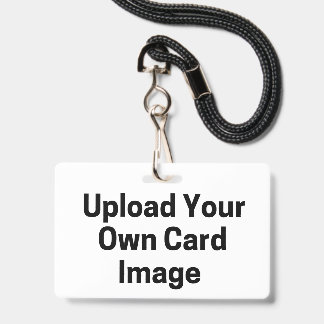 Badge Two Sided Own Image Photo ID Full Card 